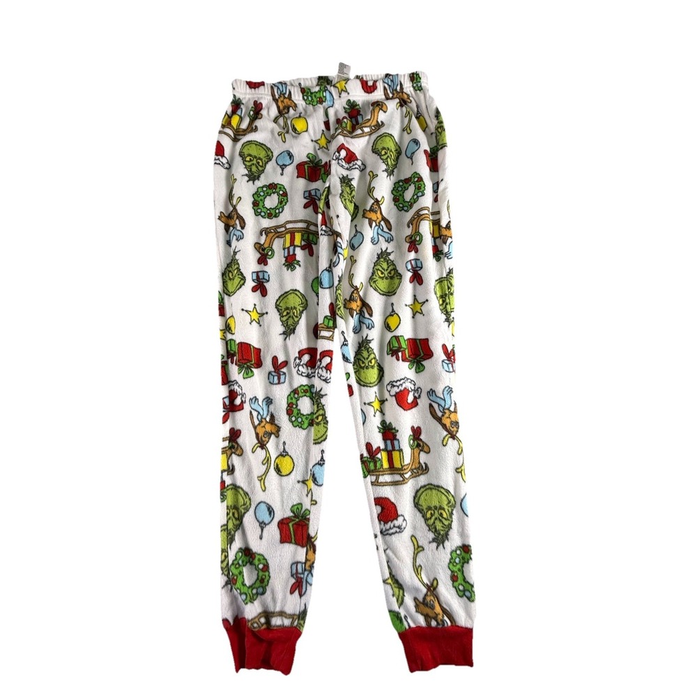 Dr. Seuss The Grinch Multicolor Christmas Pajama Bottoms Womens SMALL S ( 4-6)